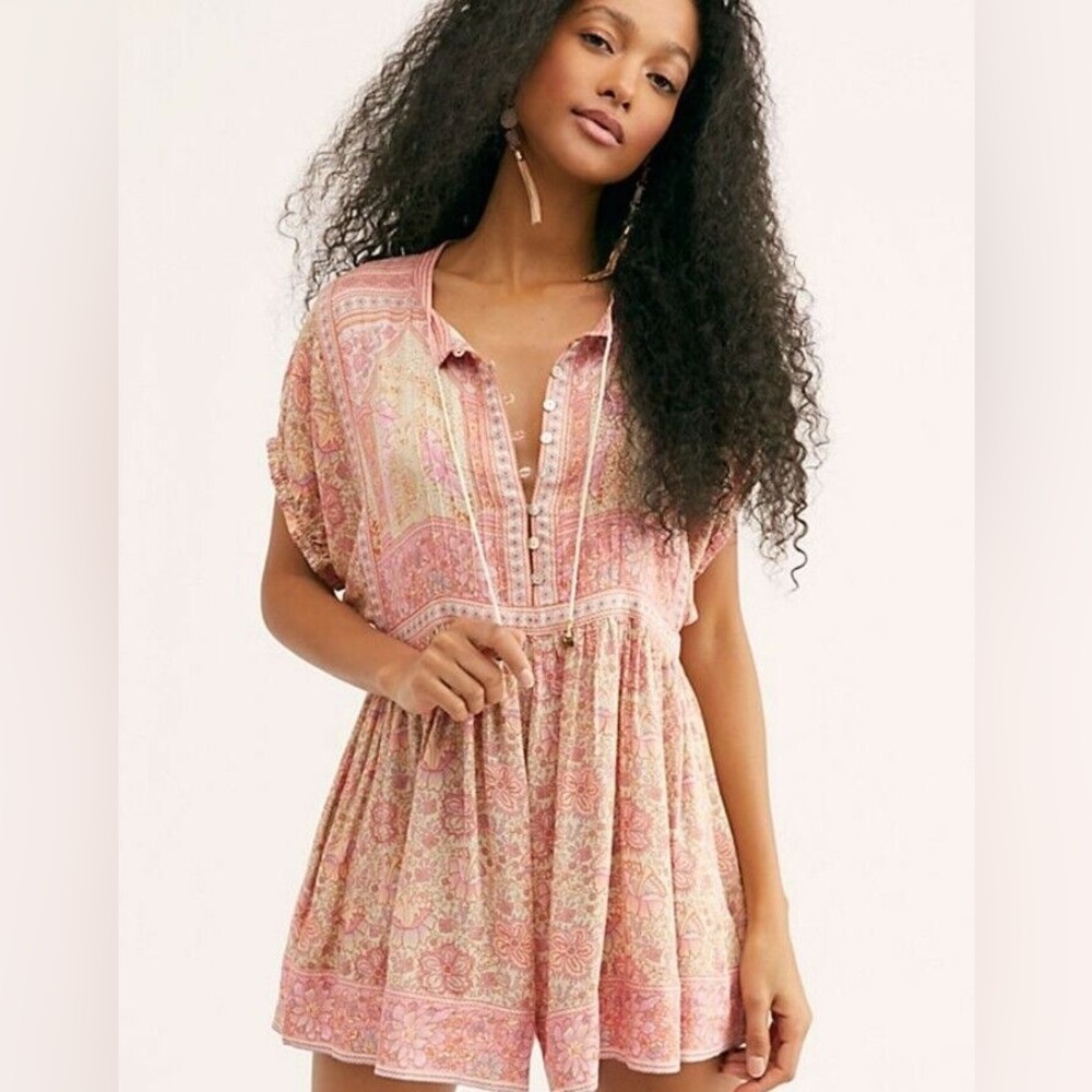 Spell Poinciana playsuit in large